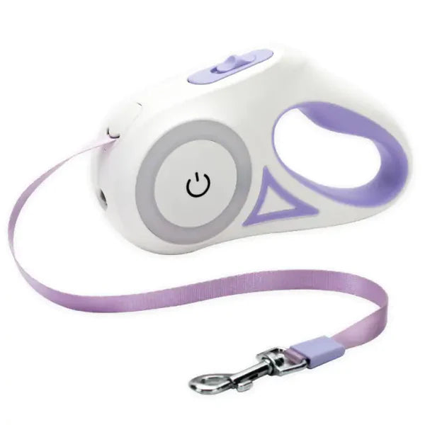 Automatic Retractable Dog Leash LED